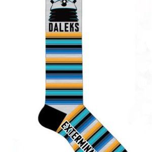 Doctor Who Socks Striped Daleks Women's Knee High One‎ Size Fits Most
